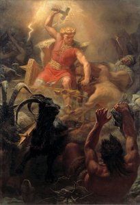 Thors Kampf mit den Riesen von Mårten Eskil Winge
