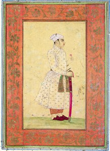 Ein junger Edelmann des Mogulhofes, aus dem Large Clive Album von Mughal School