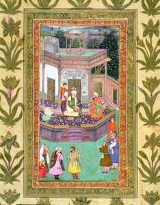 Der Qazi, aus dem Small Clive Album von Mughal School