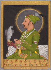 Posthumes Porträt des Mogulkaisers Muhammad Shah, regierte 1719-1748, recto, 1764