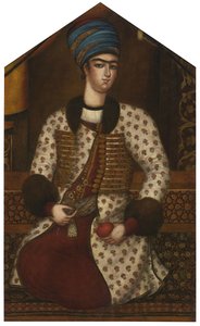 Porträt von Rustam Khan Zand von Muhammad Sadiq