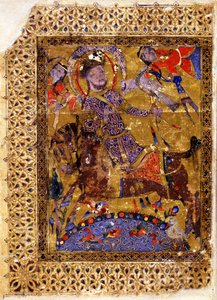 Illustration aus Kitab al-aghani Buch der Lieder von Muhammad ibn Abi Talib al Badri