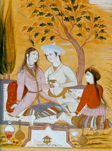 Liebespaar und ein Diener, 1696