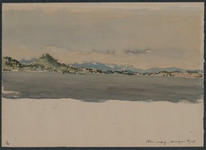 Sturmende, Norwegischer Fjord von Muirhead Bone