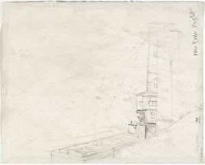 Studie für New York Nacht (Rückseite)