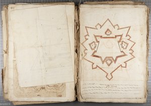 Portfolio von Zeichnungen von Mutio Oddi aus Urbino und anderen - Po Fume, ca. 1635-40 von Muzio Oddi