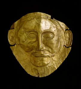 Totenmaske aus mykenischem Gold