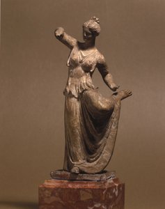 Mykenische Zivilisation: Tanagra-Tänzerin, 3. Jahrhundert v. Chr., Museo della Scala, Mailand von Mycenaean Mycenaean