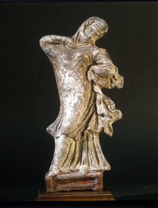 Mykenische Zivilisation: Verschleierte Tänzerin von Tanagra, 3. Jahrhundert v. Chr., Museo della Scala, Mailand von Mycenaean Mycenaean