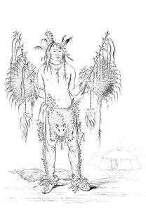 Porträt eines amerikanischen Ureinwohners, 1841