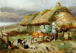 Eine Highland-Hütte