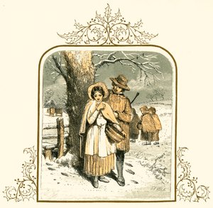 Liebe im Schnee von Myles Birket Foster
