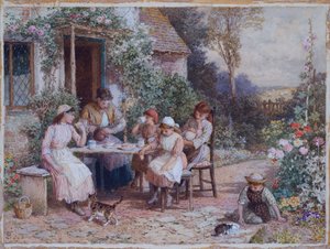 Teestunde von Myles Birket Foster