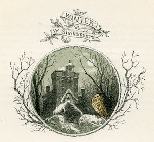 Winter von William Shakespeare von Myles Birket Foster