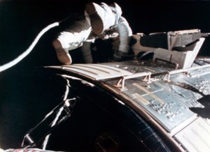 Alfred M. Worden während der Apollo 15 Mondmission, 1971