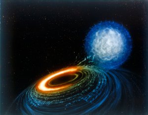 Schwarzes Loch (Künstlerische Darstellung) von NASA Images
