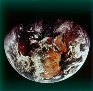 Erde aus dem Weltraum - Afrika, ca. 1980er Jahre