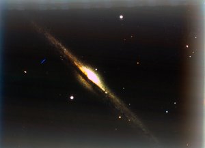 Die Nadelgalaxie in Coma Berenices von NASA Images