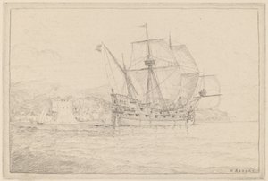 Schiff unter Segel von N. Artsay