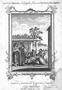 Gewohnheiten der Dagestan-Tartaren von Tarcu, an der Grenze zu Persien, 1780