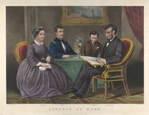 Lincoln zu Hause, 1867 von Nathaniel Currier