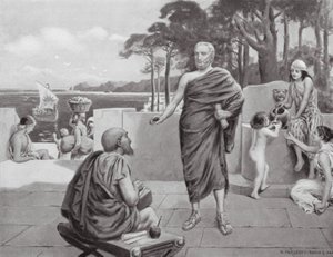Thukydides im Exil (Lithografie) von N. Prescott Davies