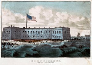 Fort Pickens: Pensacola Harbor, Florida, ca. 1860 (Farblithographie) von Currier and Ives