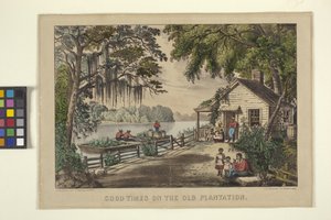 Gute Zeiten auf der alten Plantage von N. and Ives J.M. (1824 95) Currier