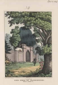 La Fayette am Grab von Washington - Mount Vernon Va. 1845