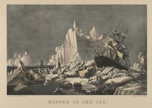 Im Eis gefangen von Currier and Ives