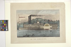 Am Mississippi von N. and Ives J.M. (1824 95) Currier