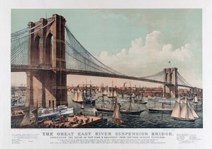 Die Brooklyn Bridge von Currier & Ives, ca. 1892