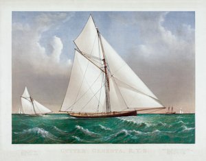 Der Cutter Genesta von Currier and Ives