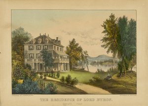 Die Residenz von Lord Byron von Currier and Ives