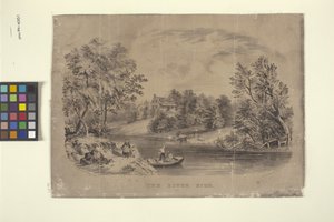 Am Flussufer von N. and Ives J.M. (1824 95) Currier