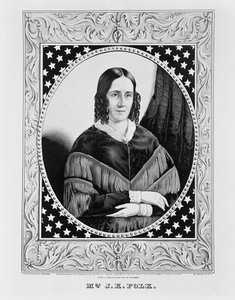 Sara Polk, 1846 von N. and Ives, J.M. Currier