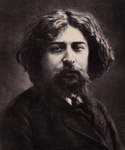 Porträt von Alphonse Daudet (1840-1897), französischer Schriftsteller (Foto)