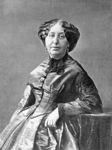 Schriftsteller George Sand (1804-1876) ca. 1860, Foto von Nadar Mai 1852