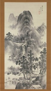 Bergbach an einem Sommertag, 19. Jahrhundert von Nakabayashi Chikuto