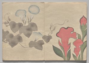 Szene aus dem Kōrin Bilderbuch (Band 1) von Nakamura Hochu