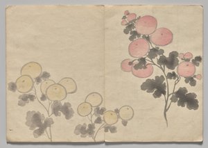 Szene aus dem Kōrin Bilderbuch (Band 1) von Nakamura Hochu