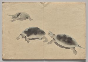 Szene aus dem Kōrin Bilderbuch (Band 2) von Nakamura Hochu