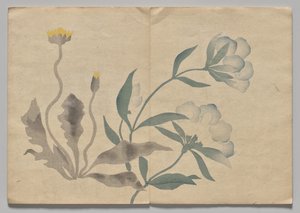 Szene aus dem Kōrin Bilderbuch (Band 2) von Nakamura Hochu