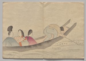 Szene aus dem Kōrin Bilderbuch (Band 2) von Nakamura Hochu