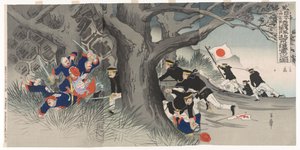 Der Marsch nach Peking: Eine Szene aus dem Boxeraufstand von Nakazawa Toshiaki