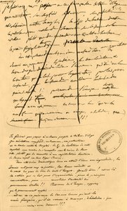 Rohentwurf eines Textes für die Aufnahme in Le Moniteur Universel, 16. April 1801, 1921 von Napoleon Bonaparte I