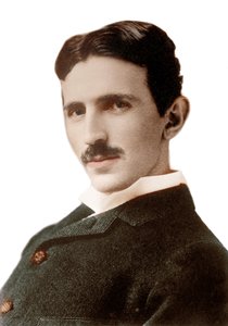 Porträt von Nikola Tesla (1856-1943) - Kroatisch-serbischer Ingenieur, Physiker und Erfinder - Fotografie von Napoleon Sarony (1821-1896) 1890