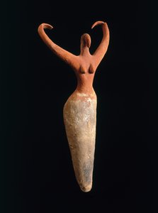 Weibliche Figur, ca. 3500-3400 v. Chr. von Naqada I Period Egyptian