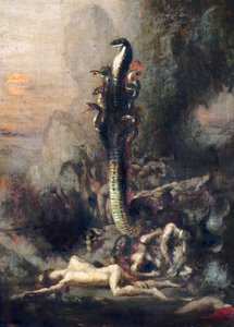 Herkules und die lernäische Hydra, nach Gustave Moreau, ca. 1876 (Detail) von Narcisse Berchere