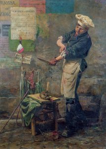Rattenverkäufer während der Belagerung von Paris, 1870